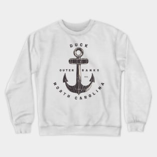 Duck, NC Summertime Vacationing Big Anchor Crewneck Sweatshirt